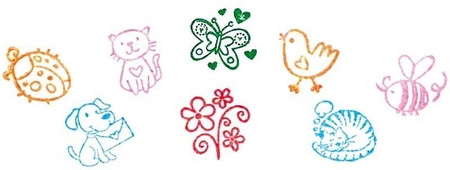 Zestaw drewnianych pieczątek dla dzieci Zwierzątka miejskie Goki 15564