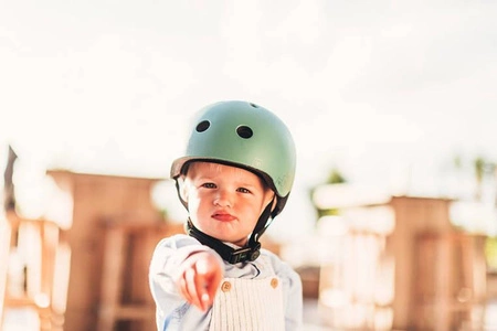 SCOOTANDRIDE Kask z odblaskami XXS-S dla dzieci 1-5 lat Forest Owl