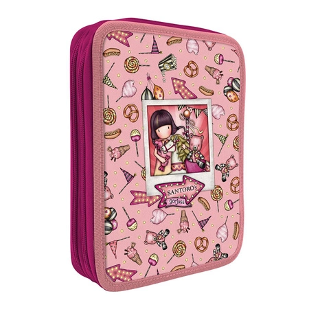 Podwójny Piórnik z Wyposażeniem - Gorjuss - Fairground - Carousel