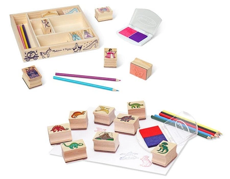 Stempelki dla dzieci Dinozaury pieczątki z kredkami Melissa and Doug 11633-MD