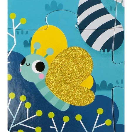 Puzzle sensoryczne 20 elementów Leśne zwierzęta, Janod