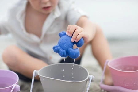 Silikonowe Foremki do piasku 4 szt. Scrunch - Pudrowy Róż