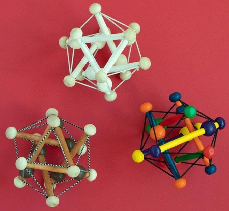 Brązowa elastyczna bryła Skwish z koralikami 214250-Manhattan Toy, zabawki rozwojowe