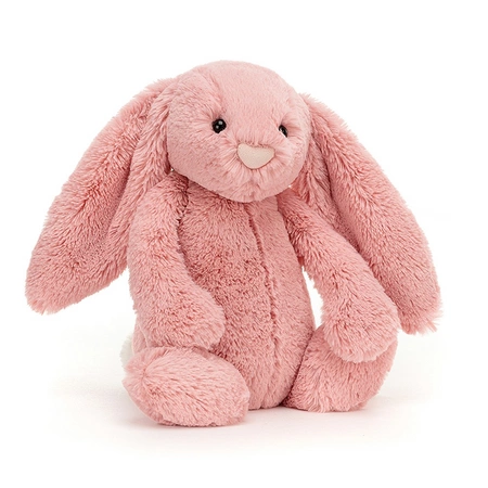 JellyCat Bashful Królik pudrowy róż 31 cm