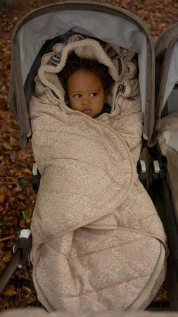 Lodger Wodoodporny zimowy śpiworek do wózka jasnobeżowy Taslon Birch