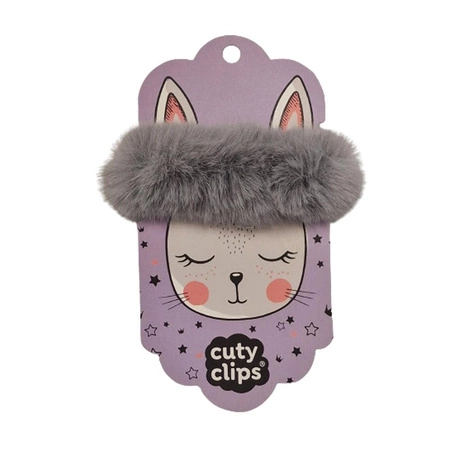 Gumka do włosów Cuty Clips Snails - Fluffy Bunny Grey