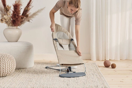 BABYBJORN - leżaczek BALANCE SOFT COTTON - Khaki / Beżowy