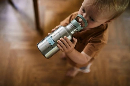 Lassig Butelka - bidon ze stali nierdzewnej z dodatkową zakrętką z ustnikiem 500 ml Adventure Bus