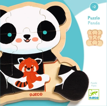 Drewniane puzzle w ramce PANDA DJ01821