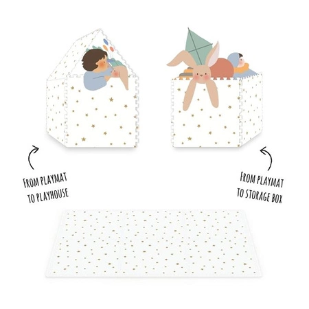 Play&Go Dwustronna Mata Piankowa EEVAA 3w1 Treehouse