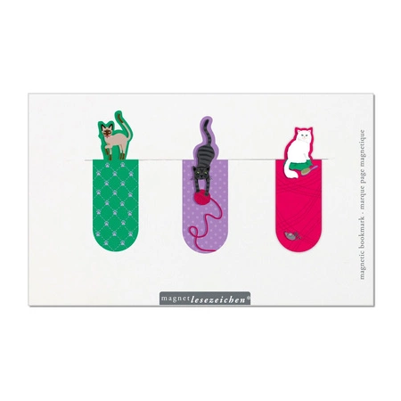 Zakładki magnetyczne - Koty bawiące się