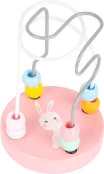 Labirynt dla dzieci z koralikami Pastelowy króliczek 11762-Small Foot, zabawki motoryczne