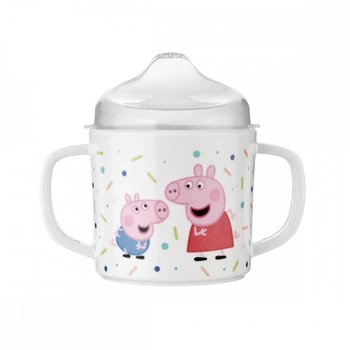 Świnka Peppa Kubek niekapek z 2 uszami | Petit Jour Paris®