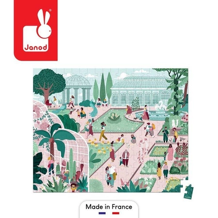 Puzzle w walizce Ogród botaniczny 200 elementów 7+ Made in France, Janod