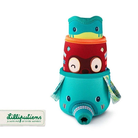 LILLIPUTIENS 3 kubeczki do kąpieli Dżungla 6 m+