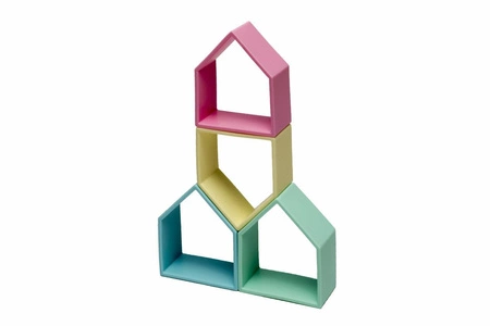 DENA 6 x Kid + 6 x House + 6 x Tree PASTEL