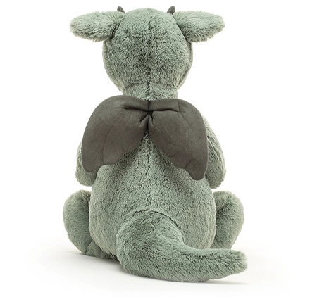 JellyCat Smok Miętowo-Szary 31 cm