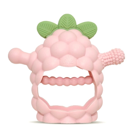 Gryzak silikonowy Razberry Grip, różowy, RaZbaby