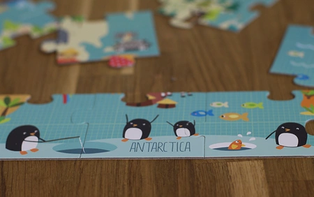 Puzzle XL Apli Kids - Mapa świata 3+