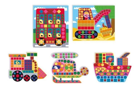 Zestaw kreatywny Mozaika Pojazdy 3+, Janod