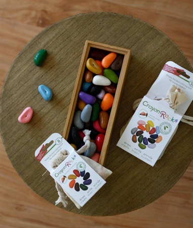 Kredki Crayon Rocks w bawełnianym woreczku - 8 kolorów