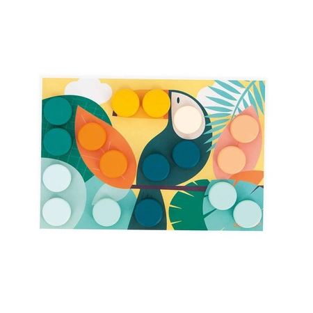 Układanka pierwsza drewniana mozaika 2+, Janod