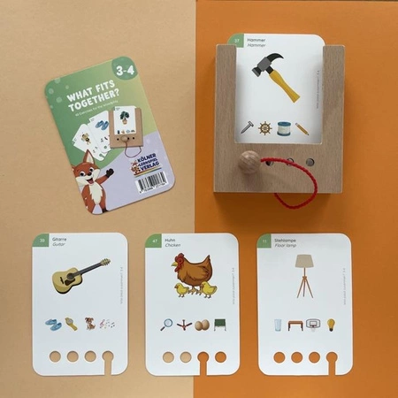 WiemTo Pudełko i 6 Zestawów Kart. Zestaw dla dzieci 3-4 Latka