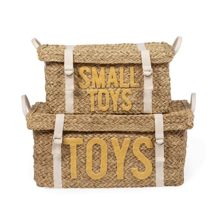 Childhome Rattanowe Kosze na pasek zestaw 2 szt. Yellow