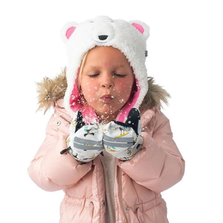 FlapJack Dwustronna Czapka Zimowa Miś/Narciarz S