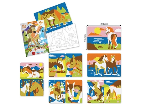 Zestaw do kolorowania piaskiem Free Spirit 3l+ SABBIARELLI