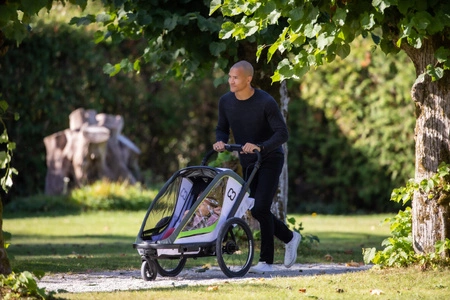 Hamax - Przyczepka rowerowa BREEZE ONE - White/green