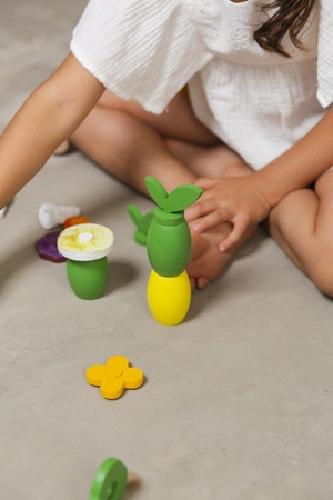 Lekkid, drewniane magnetyczne klocki konstrukcyjne- Jedzenie