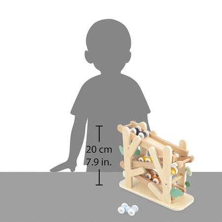 Janod Drewniany kulodrom Rampa wyścigowa dla mrówek Sweet Cocoon 12 m+