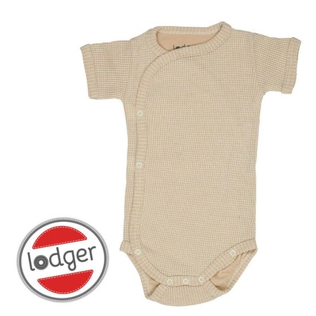 Lodger Body kopertowe niemowlęce krótki rękaw bawełniane beżowe Ciumbelle Ivory r. 56
