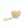 Klips Do Smoczka Błyszczący.Serce.Beżowy Suavinex