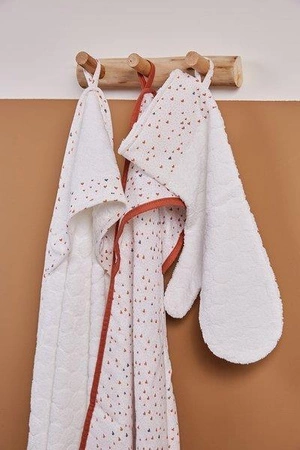 bébé-jou Ręcznik z kapturkiem Hearts 3010061