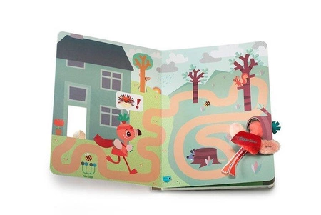 LILLIPUTIENS Książeczka przygodowa z mini-przytulanką kartonowa „Anais superbohaterka” 2 l+