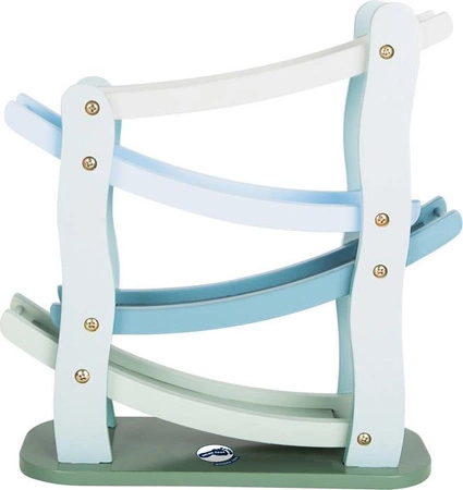 Zjeżdżalnia dla samochodzików Blue Wonder 11651-Small foot, tory wyścigowe i zjeżdżalnie dla autek