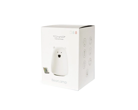 Miś Duży Lampka Silikonowa z Pilotem Niebieska Rabbit&Friends