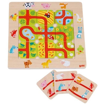 Gra logiczna dla dzieci Znajdź drogę na farmie Goki 56333 układanka