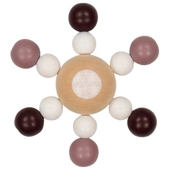 Grzechotka gryzak dla niemowląt bączek Trendline girls 765310-Heimess, zabawki drewniane