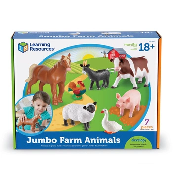 Duże Figurki, Zwierzęta na farmie, Zestaw 7 szt.