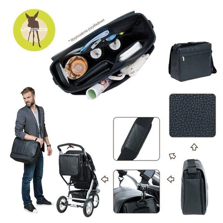 Lassig Tender Torba Męska z Akcesoriami Czarna