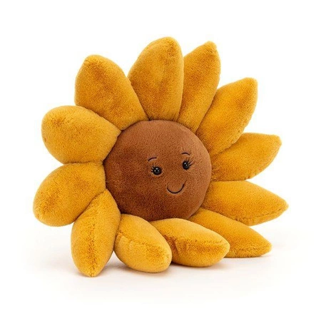 JellyCat Fleury Sunflower Welurowy słonecznik 39x39 cm