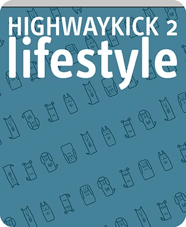 SCOOTANDRIDE Highwaykick 2 Lifestyle Hulajnoga trójkołowa balansowa ze schowkiem, świecącymi kółkami i odblaskową kierownicą 2+ Reflective Steel