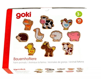 Figurki dla dzieci Bajkowa wieś 53820-Goki, zabawi drewniane