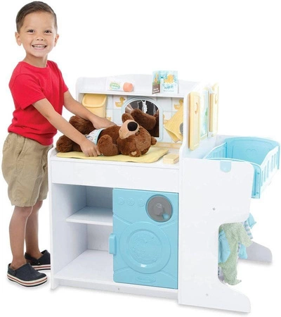 Drewniany zestaw do opieki nad lalkami i pluszakami 41701-Melissa & Doug, akcesoria i mebelki dla lalek