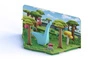 Halftoys Magnetyczny Składany Dinozaur Diplodok z Makietą