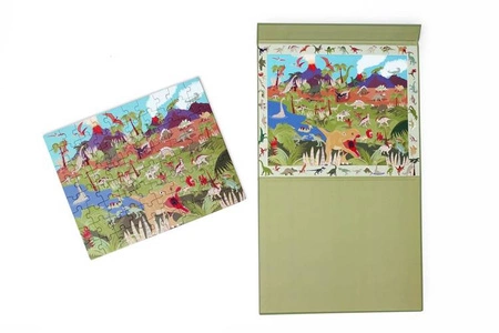 Scratch, 2 w 1 Puzzle magnetyczne i gra obserwacyjna - Mapa świata 80 el.