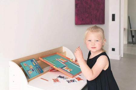 Scratch, magnetyczna układanka - 20 kart zadań Stworki